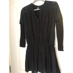free people black dress